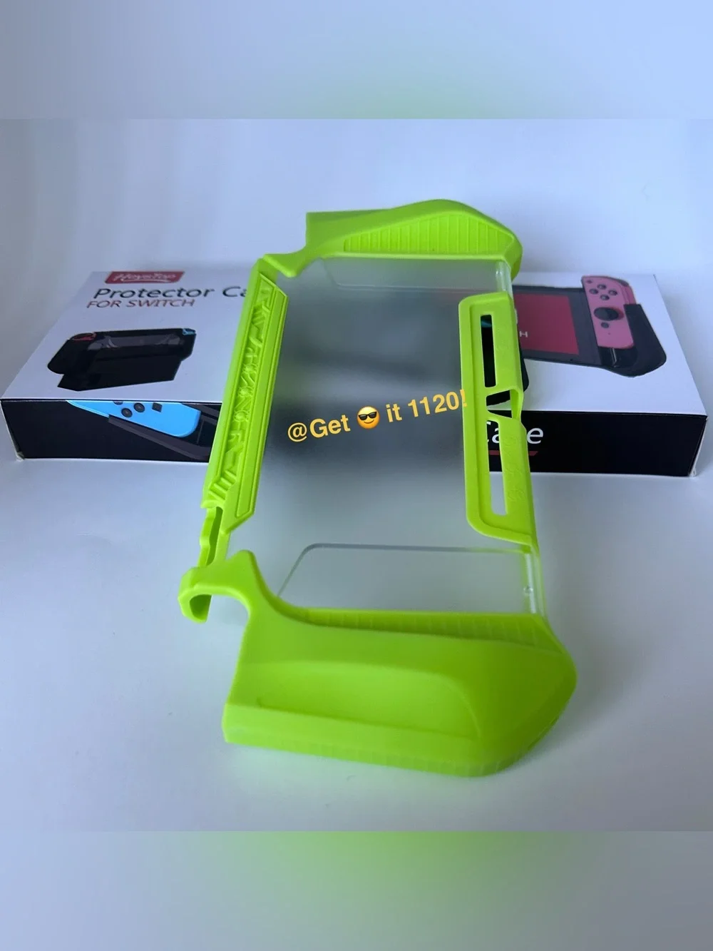 Nintendo Switch Grip Case + Tempered Screen Protector & Soft Silicon Thumb Cover